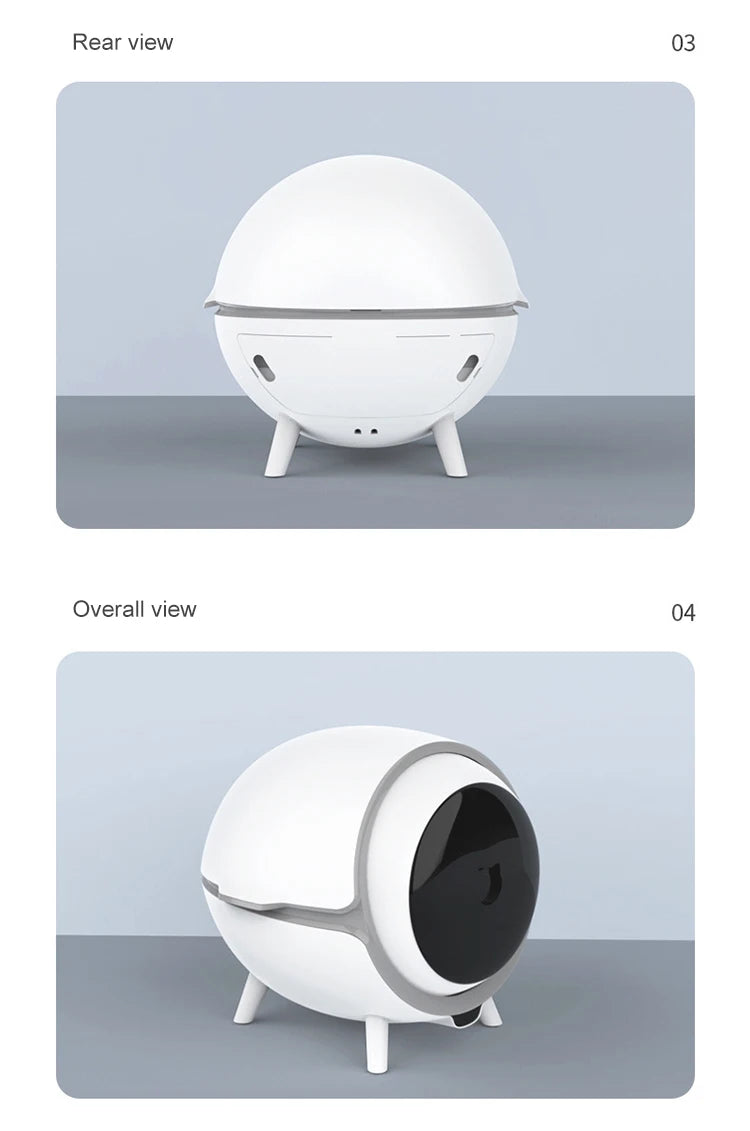 Factory custom app control Large capacity intelligent smart self cleaning litter box for cats automatic cat toilet