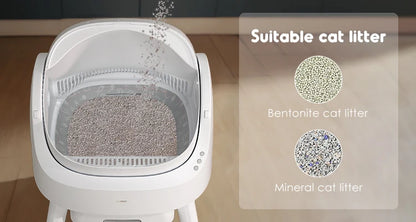 Large Capacity Safe Easy to Clean Efficient Self-cleaning Cat Litter Box For Large cats