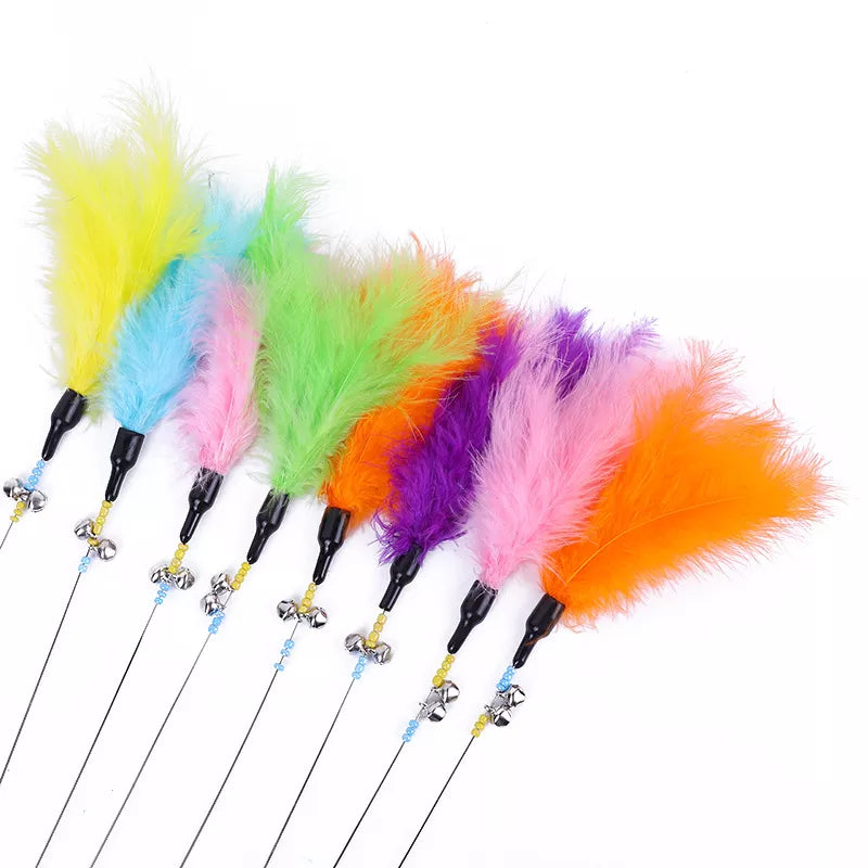 5 Pcs Kitty Feather Teasers