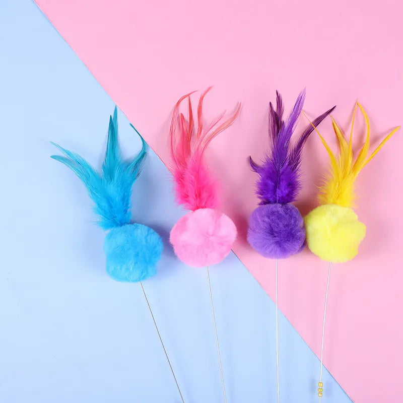 5 Pcs Kitty Feather Teasers