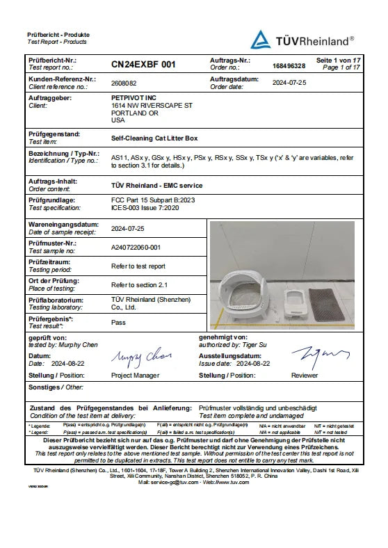 PETPIVOT Self-cleaning litter box designed for Large cats easy using without apps can support 1.36-12kg
