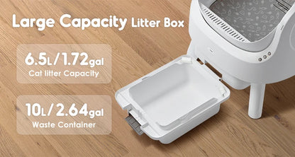 The latest designed worry-free, safe and easy to clean smart cat litter box self-cleaning litter box