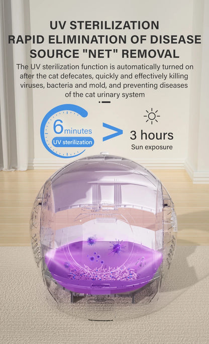 New Upgrade Version 2nd Automatic Cat Litter Box EU US 65L APP Control Smart Cat Toilet Intelligent Self Cleaning Cat Litter Box