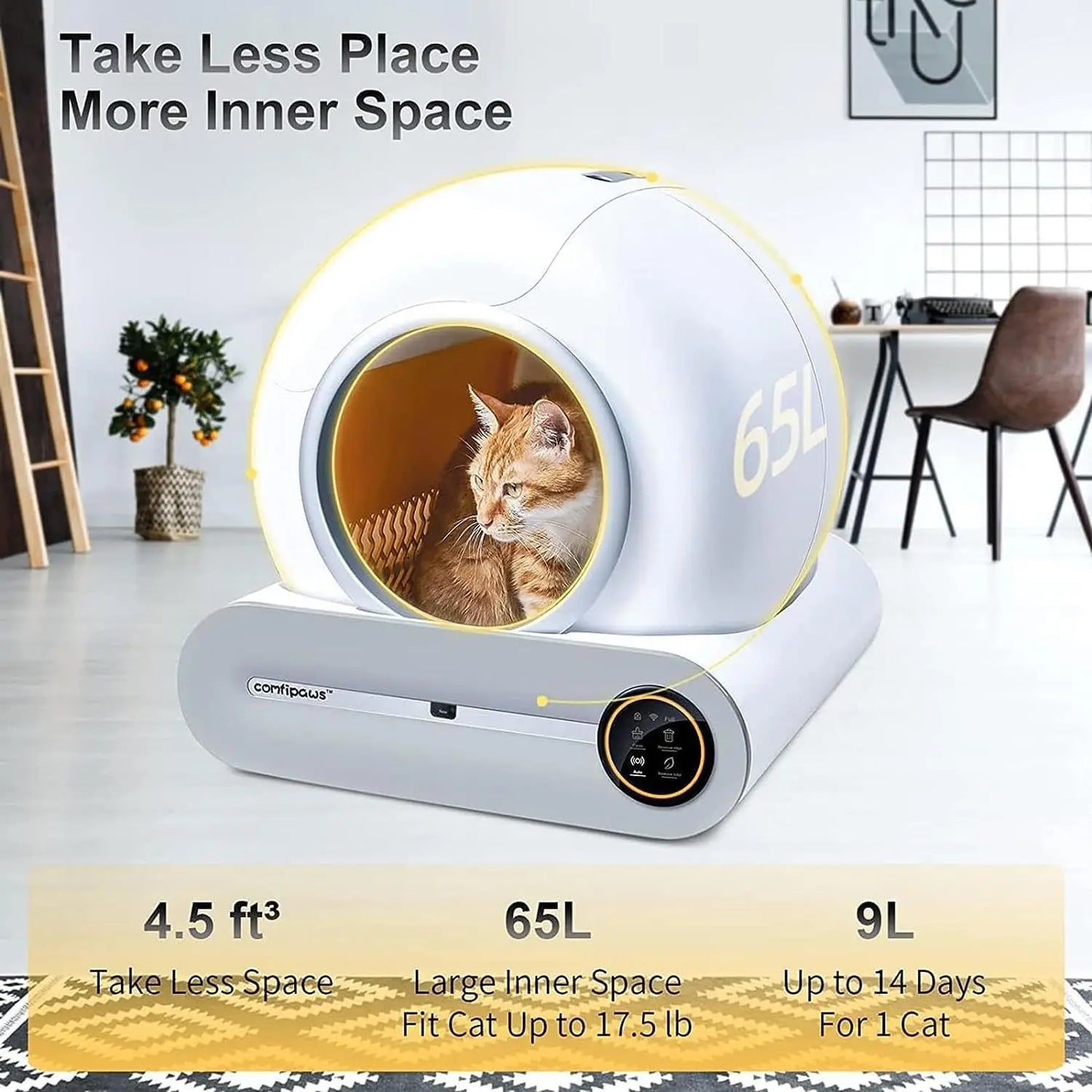 Factory Lowest Price App Control Intelligent Smart Self Cleaning Litter Box for Cats Automatic Cat Toilet Litter Box