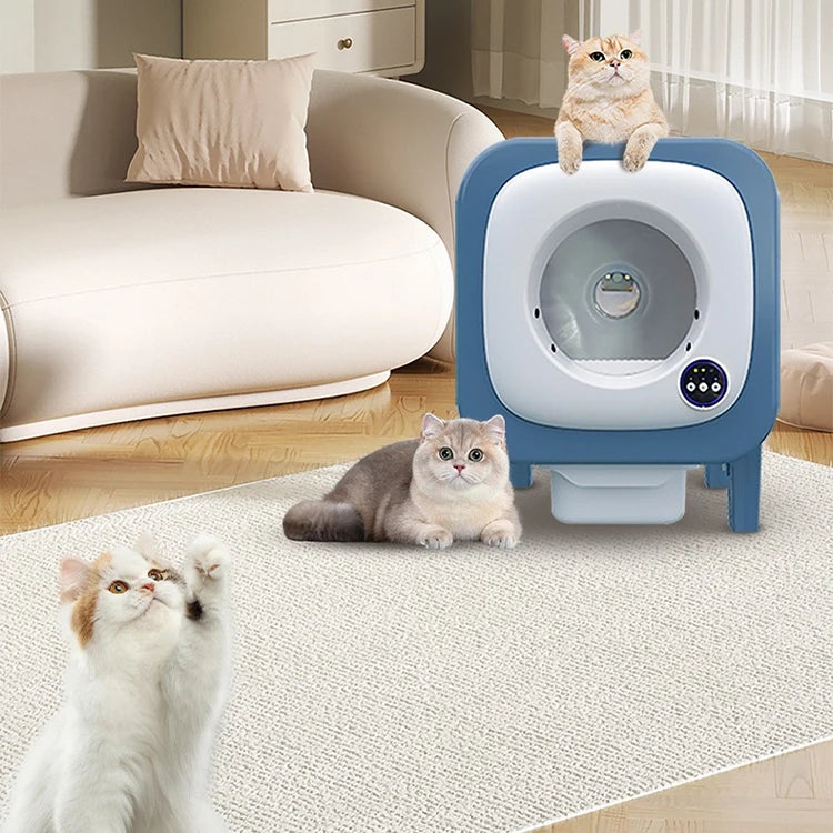 Customizable Luxury 72L Large Capacity Fully Automatic Self-Cleaning Cat Litter Box Mobile Phone Controlled