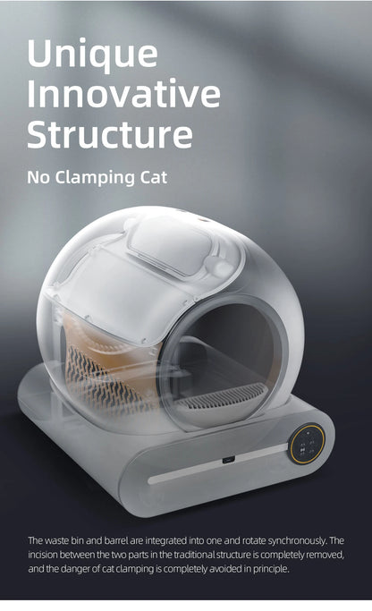 Hot sale app wifi  control automatic large capacity cat litter smart automatic box self-cleaning automatic cat litter toilet