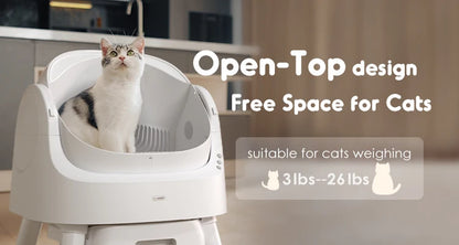 The latest designed worry-free, safe and easy to clean smart cat litter box self-cleaning litter box