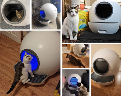 Automatic Rolling Cat Litter Box Large Roller Smart Cleaning Electronic Deodorisation Open Self-Cleaning Litter Box