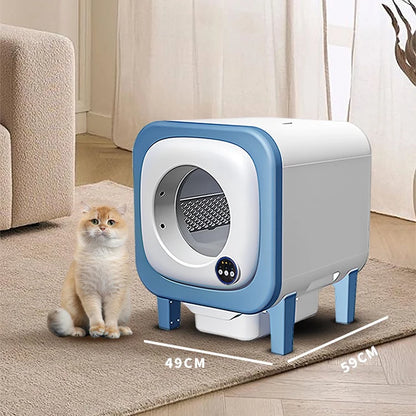 Customizable Luxury 72L Large Capacity Fully Automatic Self-Cleaning Cat Litter Box Mobile Phone Controlled