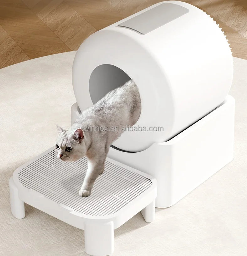 Muti-colorful  Design pets accesory 70L large space quick self cleaning cat litter box APP Control Intelligent Cat Toilet