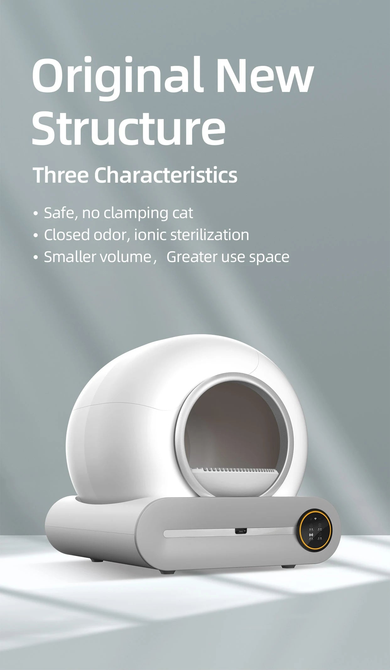 Smart Automatic Self-Cleaning Cat Litter Box Sustainable Areneros Para Gatos Made of Durable Plastic