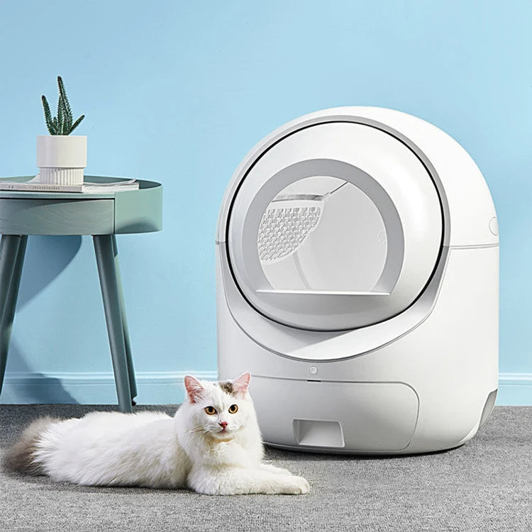 Self Cleaning Cat Litter Box for Multiple Cats Integrated Safety Protection Smart Automatic Cat Toilet