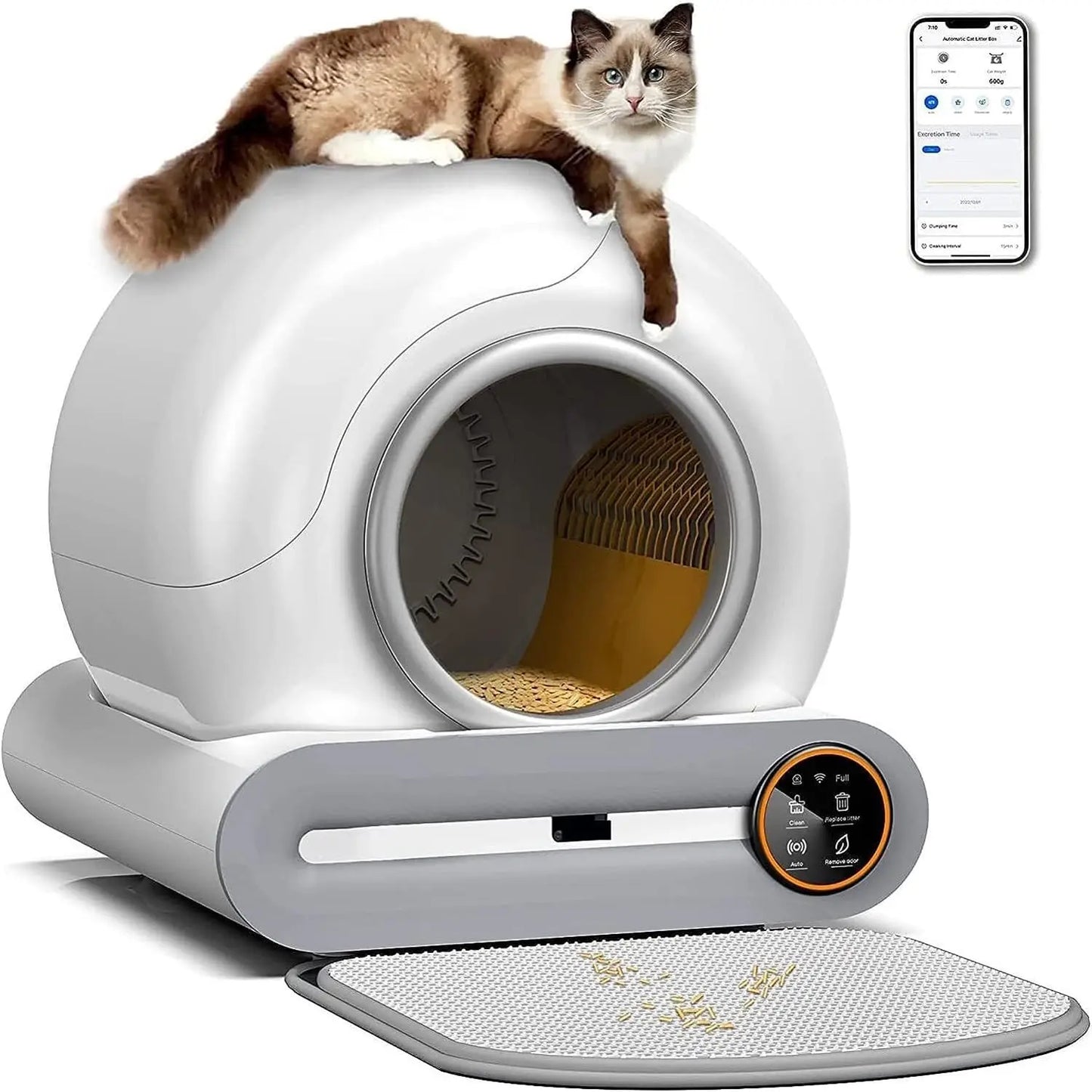 Factory Lowest Price App Control Intelligent Smart Self Cleaning Litter Box for Cats Automatic Cat Toilet Litter Box