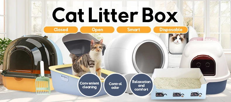 Luxury Large Smart Cat Toilet Self Cleaning Automatic Cat Litter Box