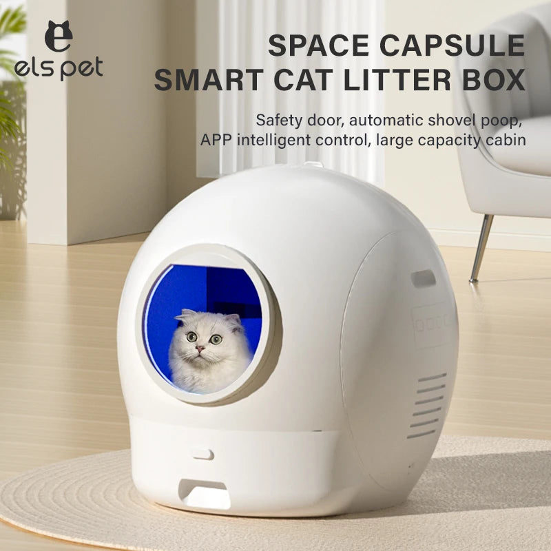 New Upgrade Version 2nd Automatic Cat Litter Box EU US 65L APP Control Smart Cat Toilet Intelligent Self Cleaning Cat Litter Box