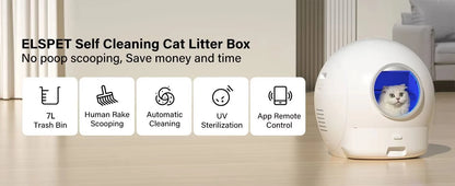 New Upgrade Version 2nd Automatic Cat Litter Box EU US 65L APP Control Smart Cat Toilet Intelligent Self Cleaning Cat Litter Box