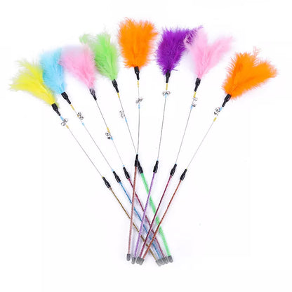 5 Pcs Kitty Feather Teasers