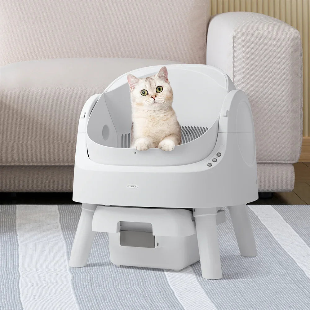 The latest designed worry-free, safe and easy to clean smart cat litter box self-cleaning litter box