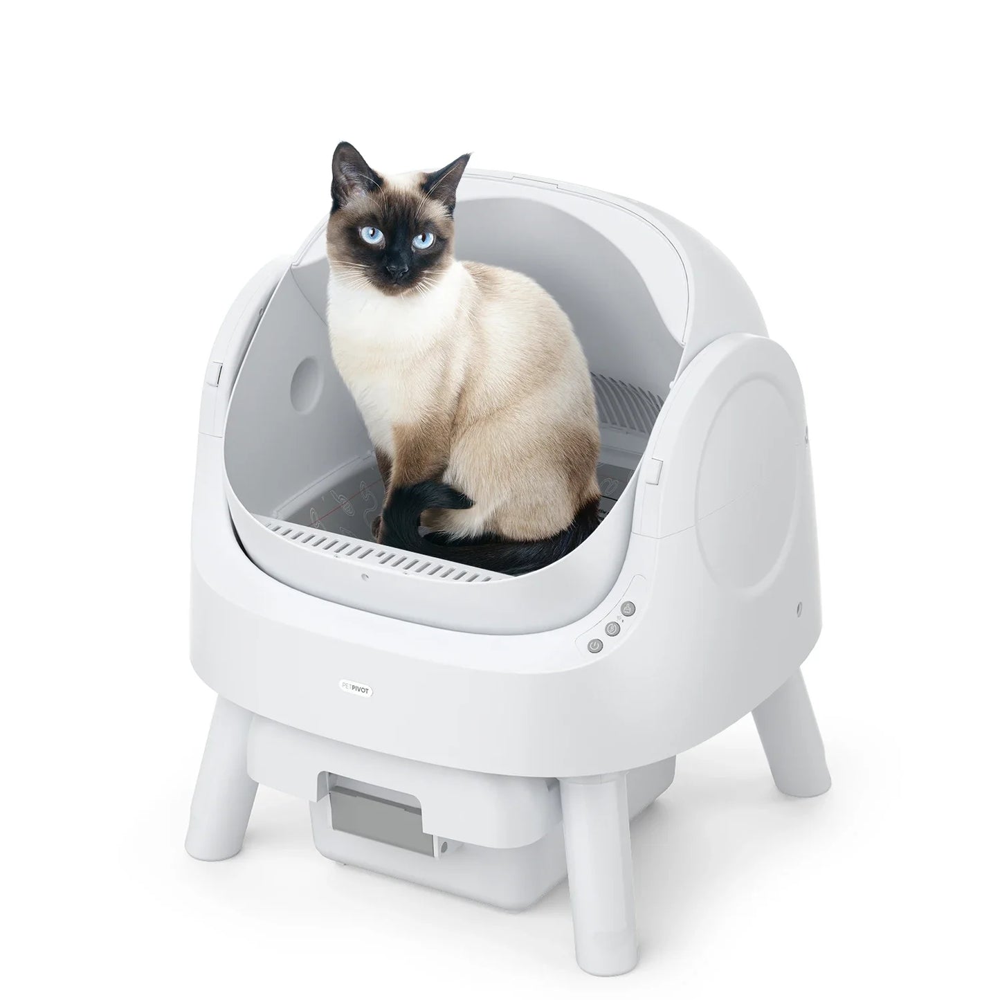 PETPIVOT  Reliable Pet Sitter Self Cleaning Litter Box for Bentonite litter sifing litter box