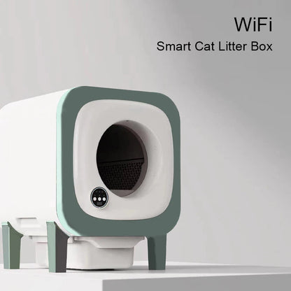 New automatic cat toilet mobile phone control electric cat litter box Large capacity 72 L self-cleaning cat litter box