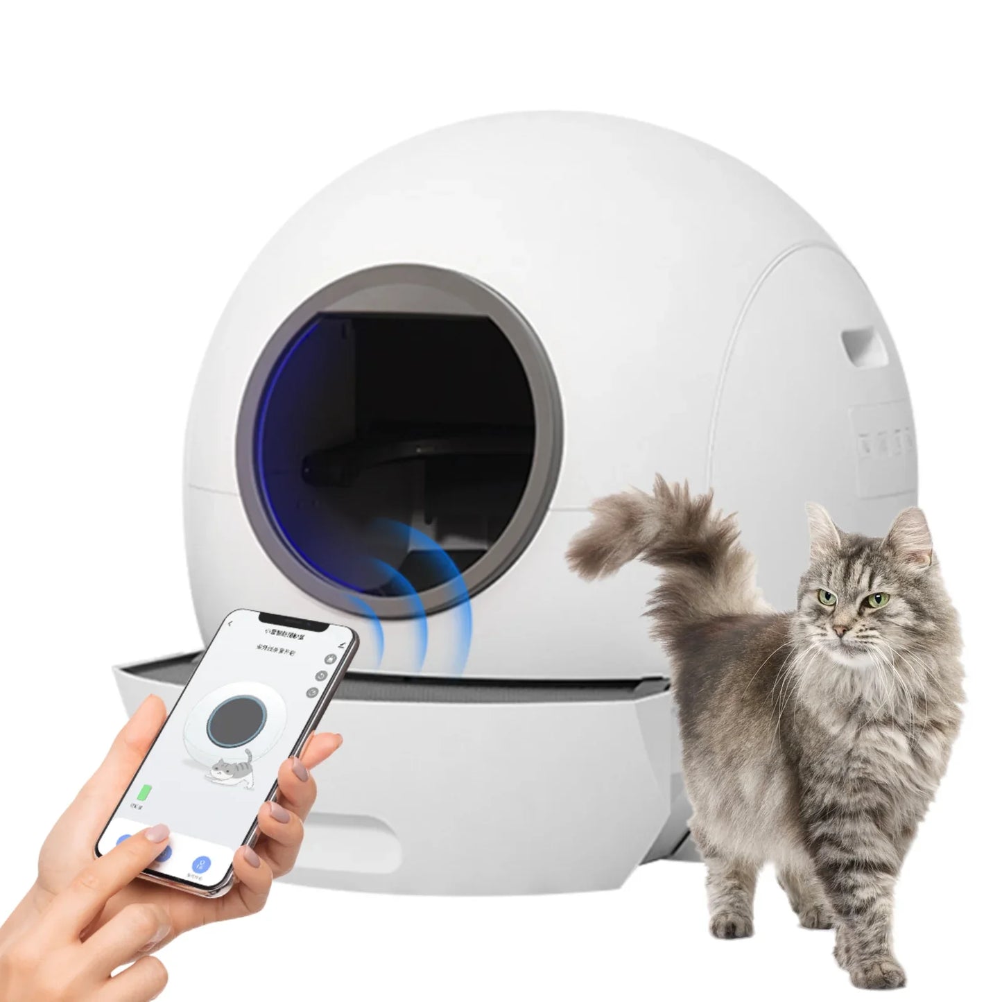 Automatic intelligent cat litter box Large cat toilet drawer type fully enclosed in addition to smell and anti-splash