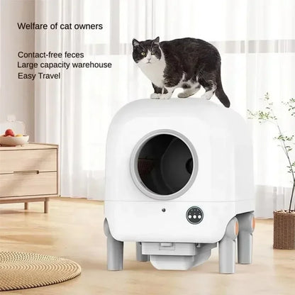 Deodorising Litter Pan Enclosed Fresh Air System APP Large Capacity Cat Litter Box Smarter Electric Self-Cleaning Litter Pan