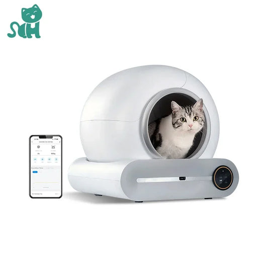 Factory Direct Sale Smart Cat Potty Closed Electric Self Cleaning Supplier Luxury Pet Automatic Cat Litter Box