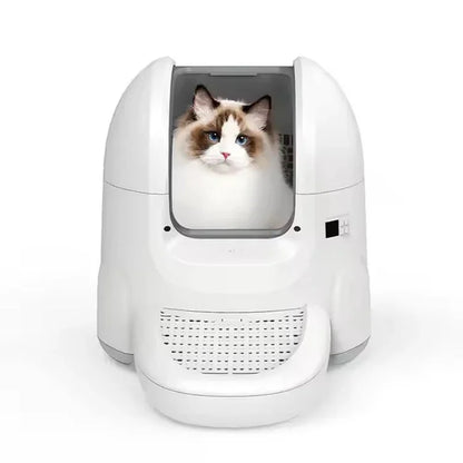 Smart Quick Self Cleaning Big Intelligent Cat Litter Box Low Noise App Remote Control Automatic Self Cleaning Cat Toilet