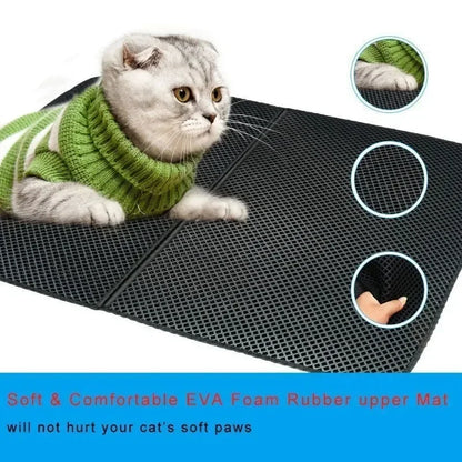 Cat Litter Mat Double EVE Cats Mattresses Waterproof Non-slip Sandboxes for Cat Mattress Washable Bed Mat Clean Pad Pet Products