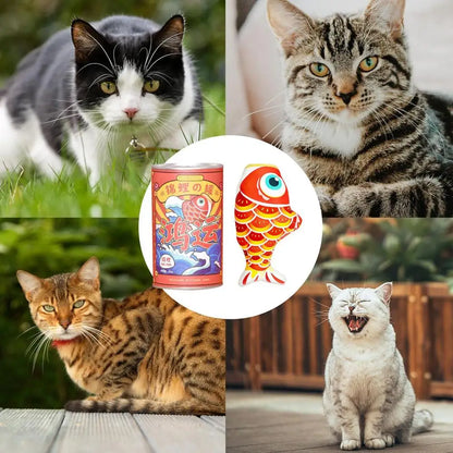 Flopping Fish Cat Toy Realistic Lucky Koi Electric Floppy Fish Toy For Cats Cat Enrichment Toys 300mAh Interactive Pet Supplies