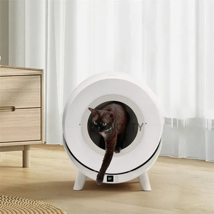 NOTTY Large Plastic Self Cleaning Cat Litter Box Semi Automatic Furniture for Cats