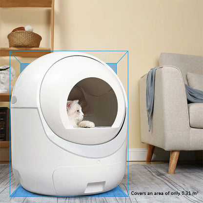 Self Cleaning Cat Litter Box for Multiple Cats Integrated Safety Protection Smart Automatic Cat Toilet