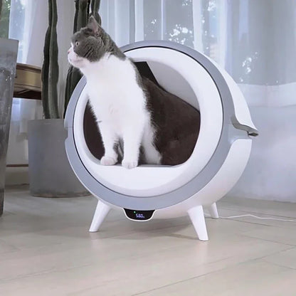 Factory custom app control Large capacity intelligent smart self cleaning litter box for cats automatic cat toilet