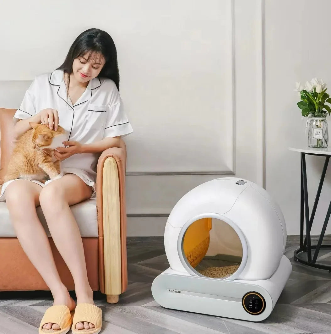 Lowest Price APP Control Intelligent Smart Self Cleaning Litter Box For Cats Automatic Cat Toilet Litter Box