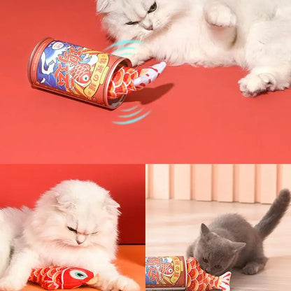 Flopping Fish Cat Toy Realistic Lucky Koi Electric Floppy Fish Toy For Cats Cat Enrichment Toys 300mAh Interactive Pet Supplies