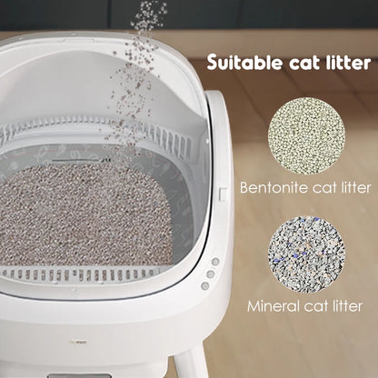 Large Capacity Safe Easy to Clean Efficient Self-cleaning Cat Litter Box For Large cats