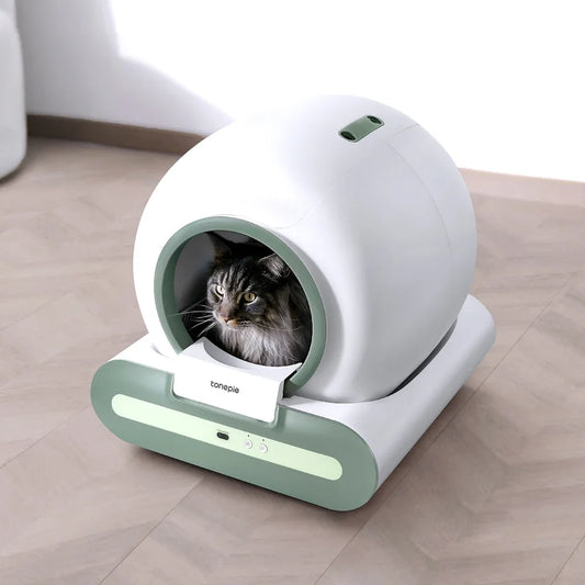 OEM & ODM Customized Logo ABS Plastic Modern Automatic Self-Cleaning Cat Litter Box Fast Delivery