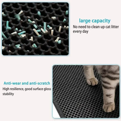 Cat Litter Mat Double EVE Cats Mattresses Waterproof Non-slip Sandboxes for Cat Mattress Washable Bed Mat Clean Pad Pet Products