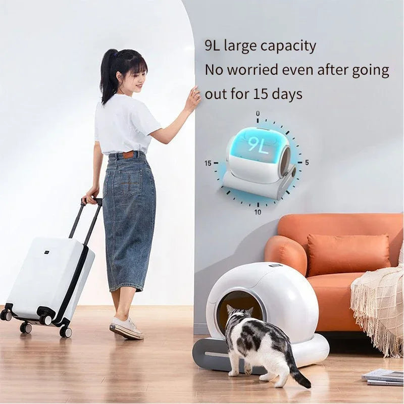 Hot sale app wifi  control automatic large capacity cat litter smart automatic box self-cleaning automatic cat litter toilet