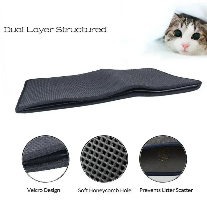 Cat Litter Mat Double EVE Cats Mattresses Waterproof Non-slip Sandboxes for Cat Mattress Washable Bed Mat Clean Pad Pet Products