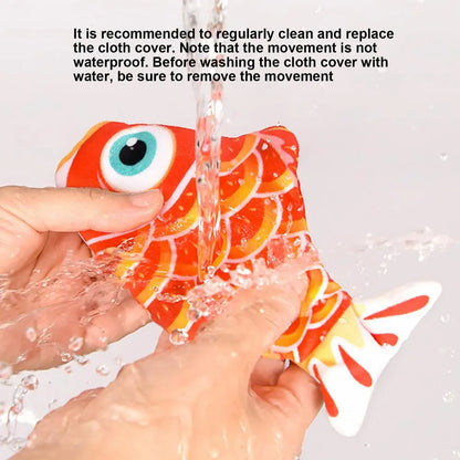 Flopping Fish Cat Toy Realistic Lucky Koi Electric Floppy Fish Toy For Cats Cat Enrichment Toys 300mAh Interactive Pet Supplies