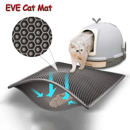 Cat Litter Mat Double EVE Cats Mattresses Waterproof Non-slip Sandboxes for Cat Mattress Washable Bed Mat Clean Pad Pet Products