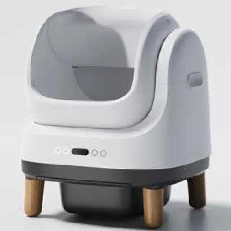 Open-Top Self-Cleaning Cat Litter Box With App Control