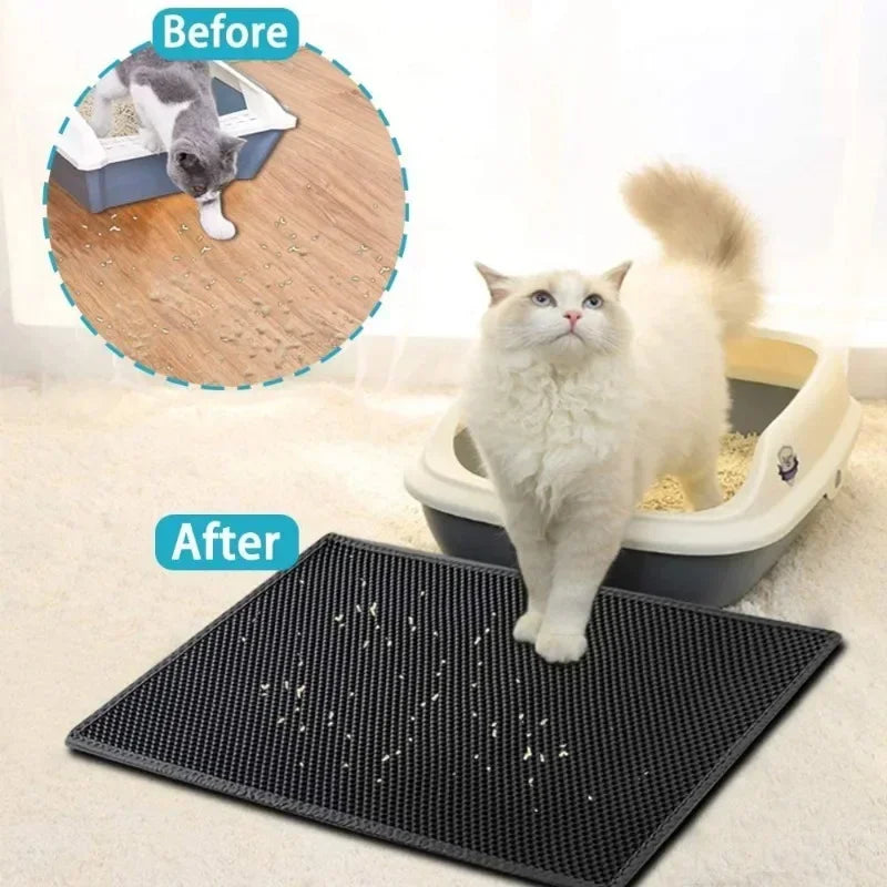 Cat Litter Mat Double EVE Cats Mattresses Waterproof Non-slip Sandboxes for Cat Mattress Washable Bed Mat Clean Pad Pet Products