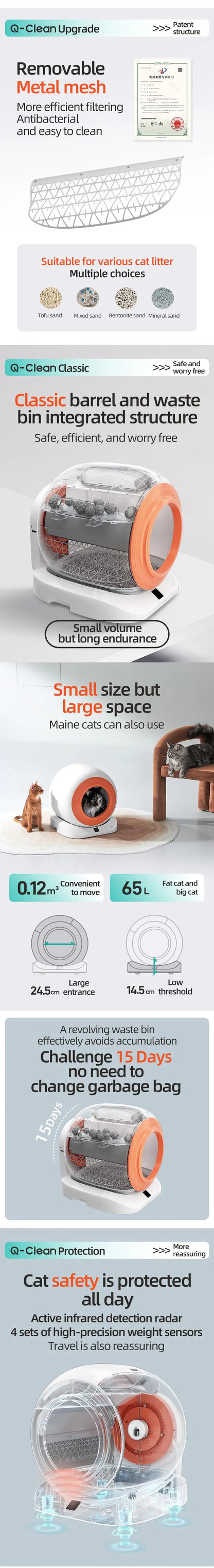 Smart Liter Cat & Accessories Self Cleaning Automatic Litter Box