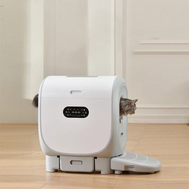 2024 New Design of 101L Large Self-Cleaning Automatic Cat Toilet  Fully Automatic Cat Litter Box